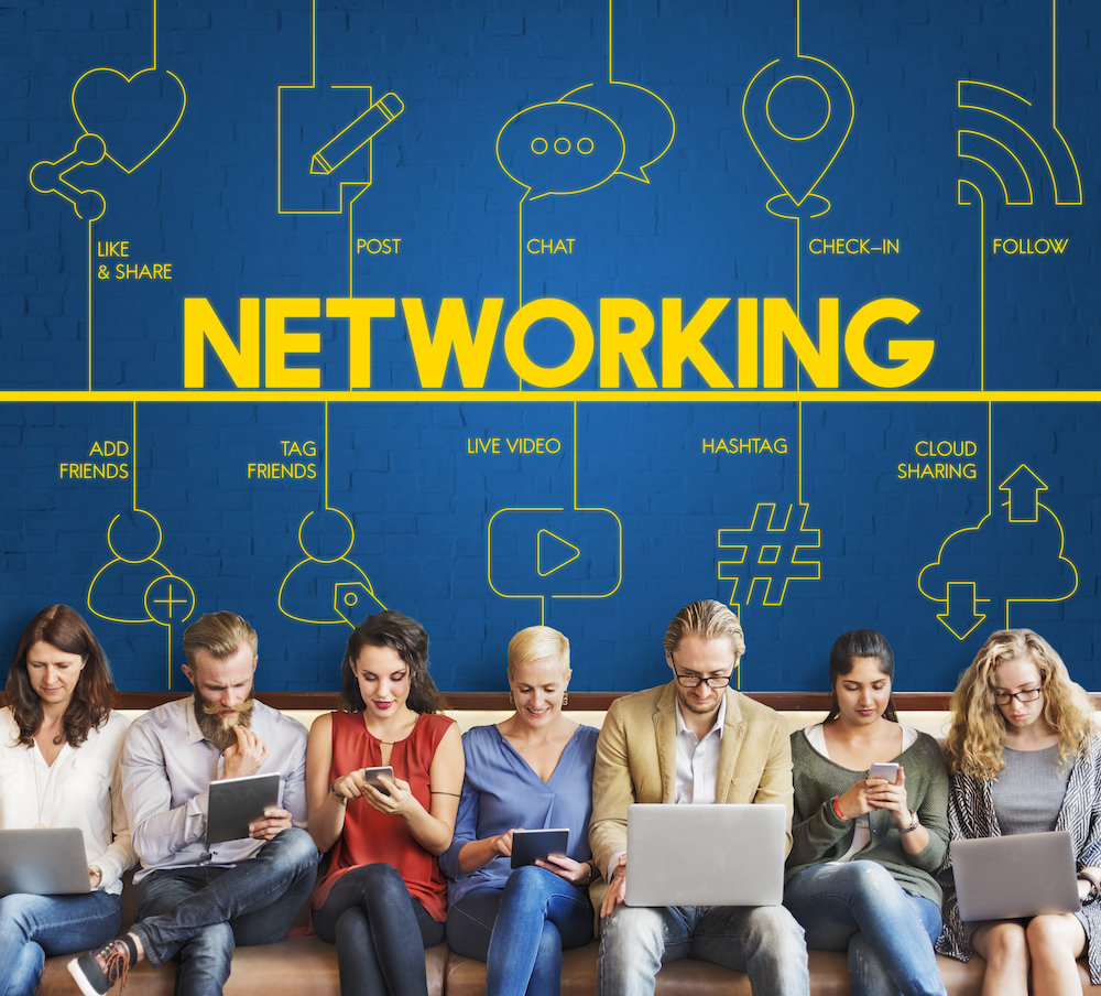 People on networking devices