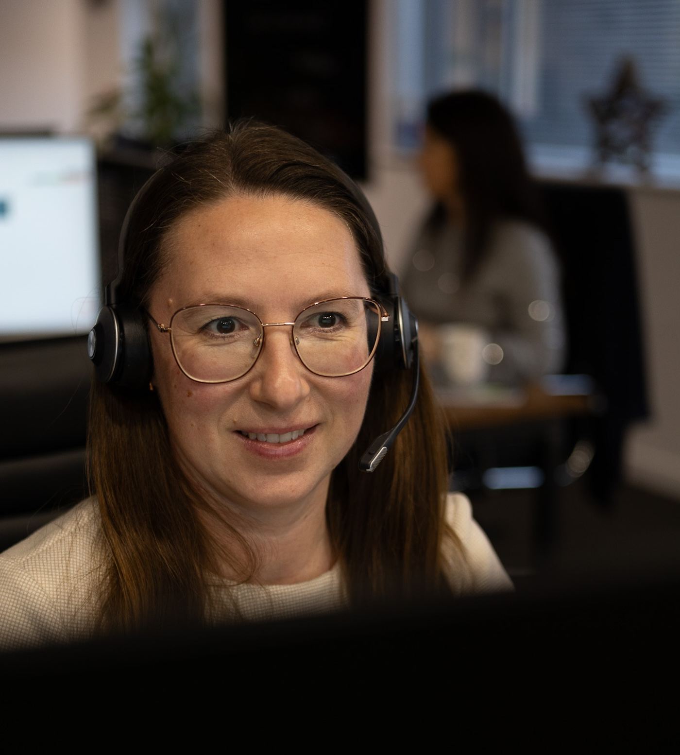  Staff on the phone