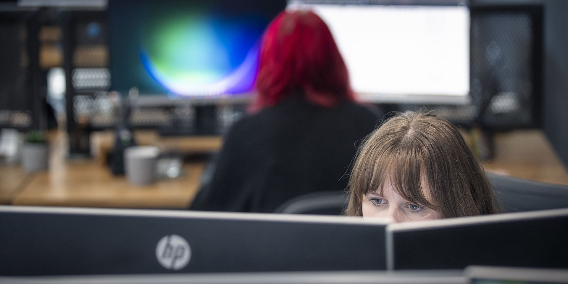 DBS Staff at Desks